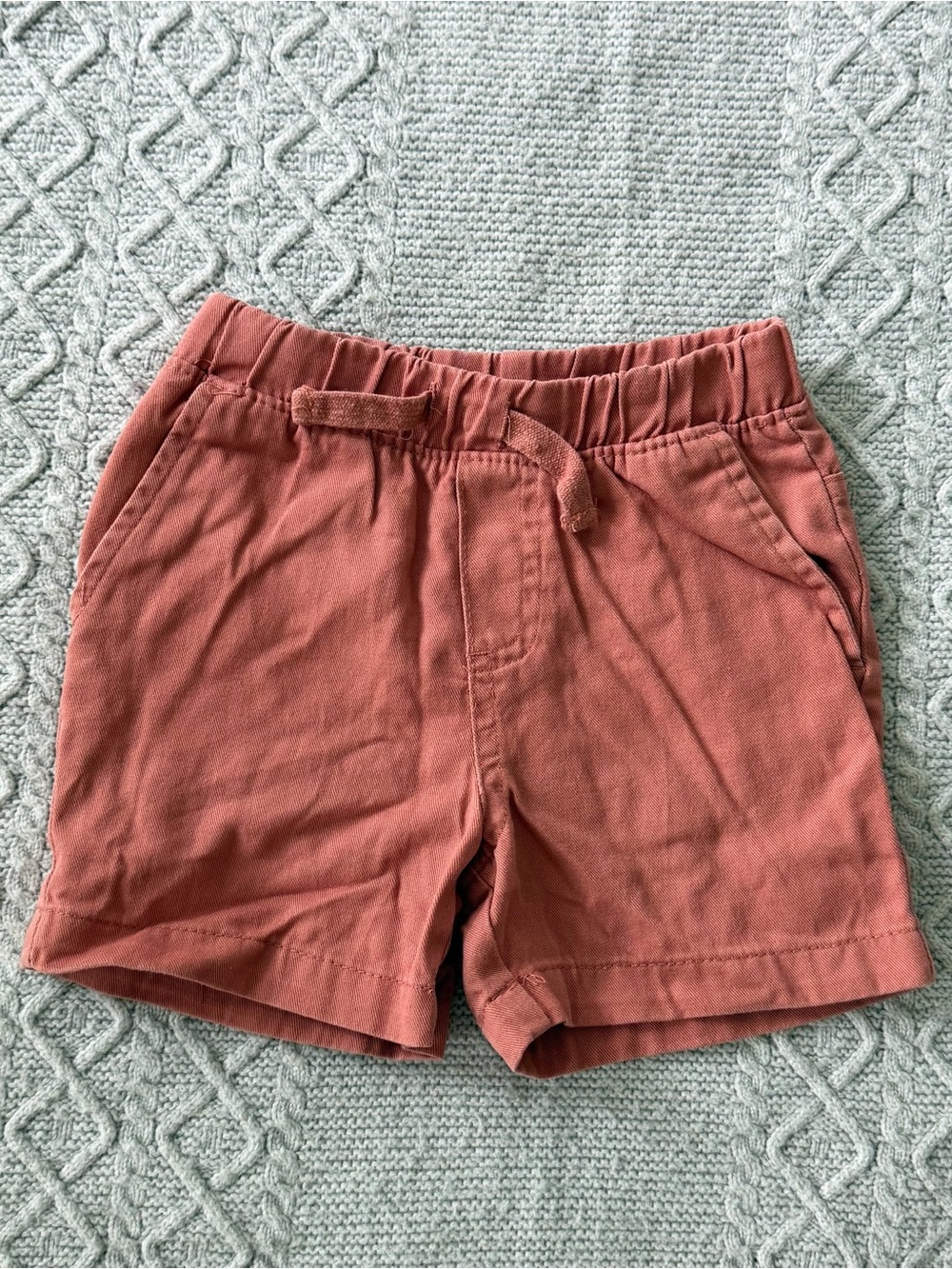 Ben Sherman Rust Red Elastic Waist Toddler Boy Shorts 2T